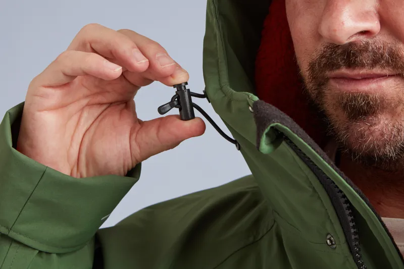 2025 Red Equipment Long Sleeve Changing Robe in Forest Green 15k Waterproof-3