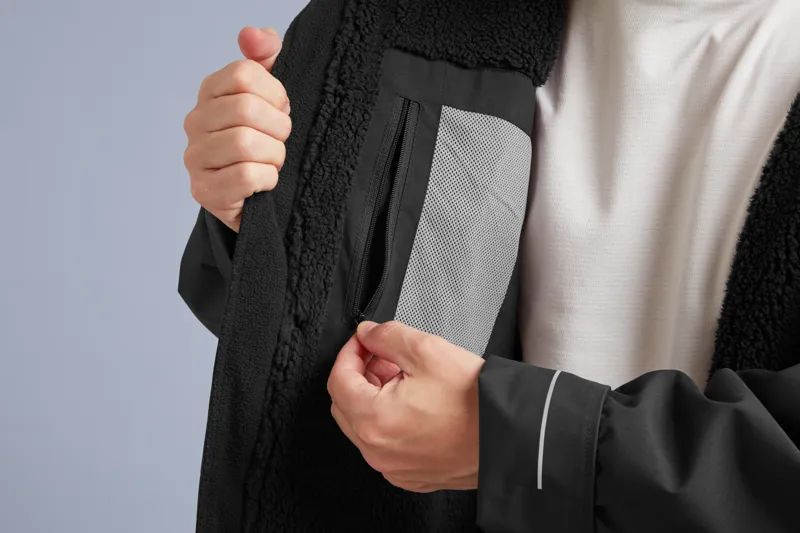 2025 Red Equipment Long Sleeve Changing Robe in Stealth Black 15k Waterproof-5