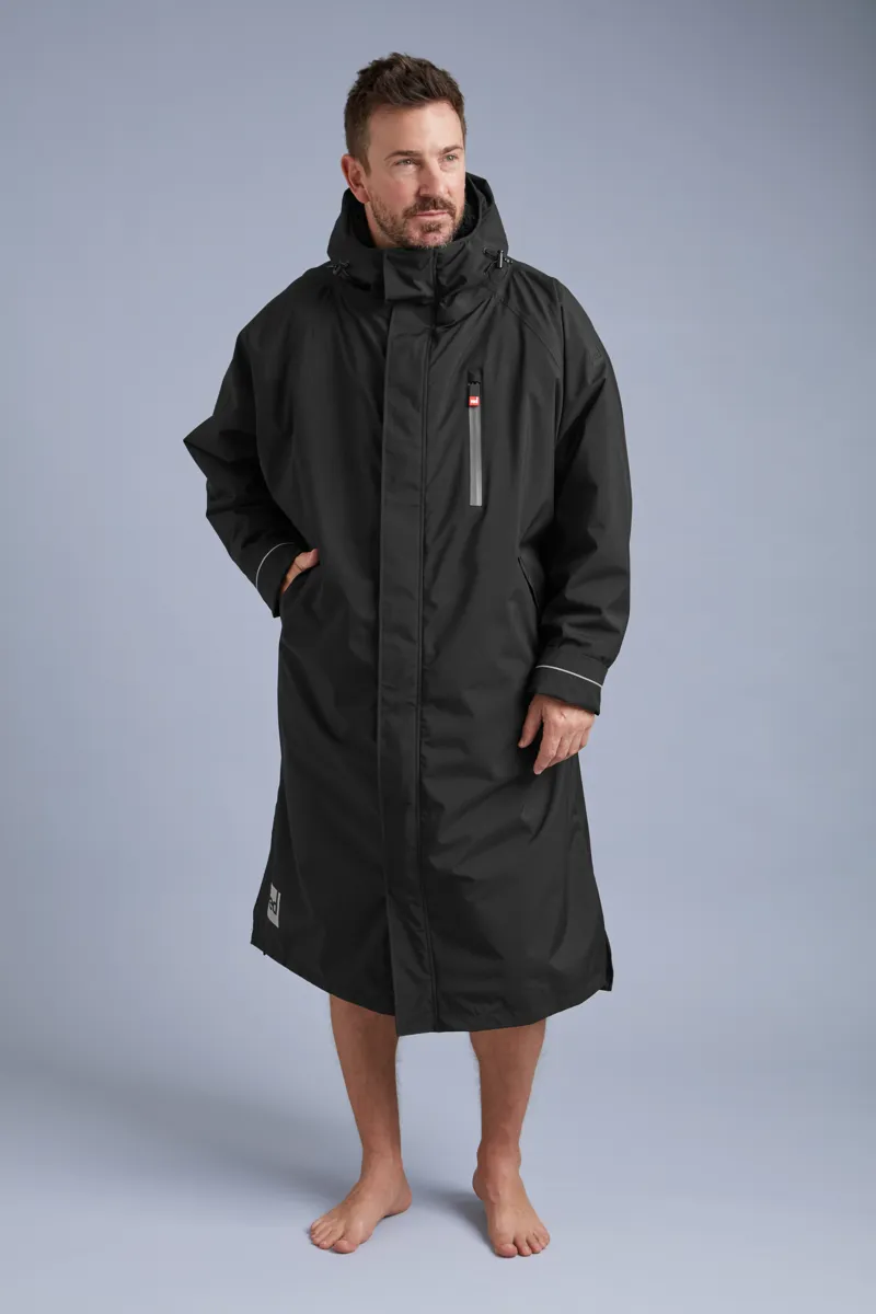 2025 Red Equipment Long Sleeve Changing Robe in Stealth Black 15k Waterproof-6