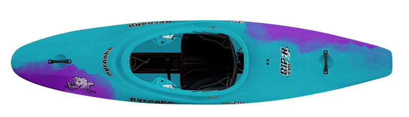 2025 Pyranha Kayaks Rip-R Evo 2 Kayak Cross with Fins Cotinga Blue