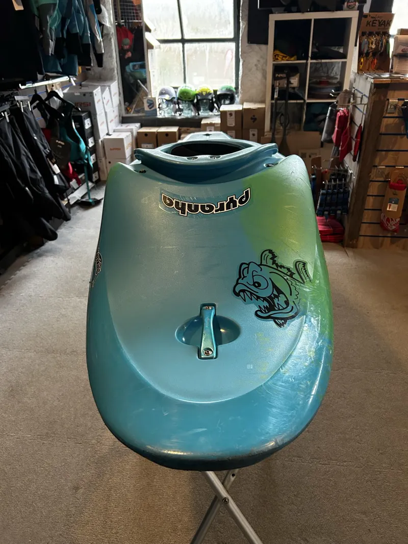 2025 Pyranha Ozone Freeride Kayak Large Turquoise/Green Ex Demo-5