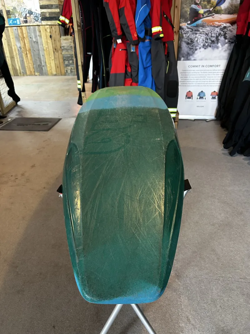 2025 Pyranha Ozone Freeride Kayak Large Turquoise/Green Ex Demo-4