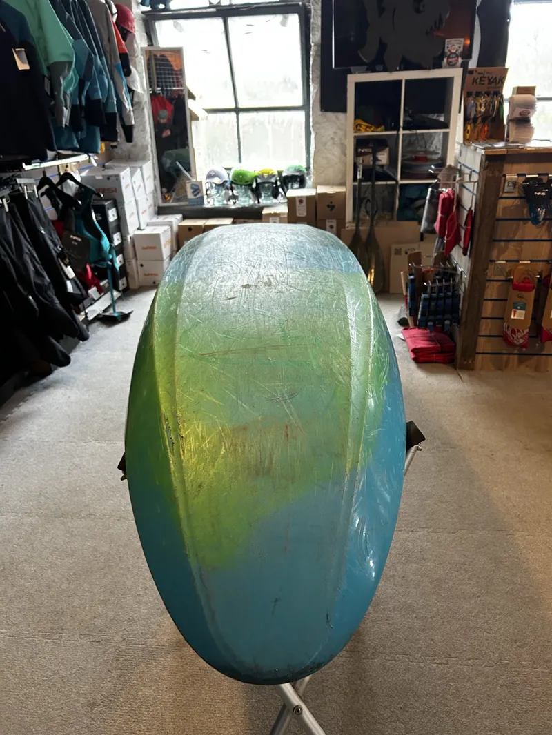 2025 Pyranha Ozone Freeride Kayak Large Turquoise/Green Ex Demo-3