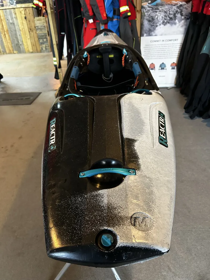 2025 Pyranha Kayaks ReactR Medium Elite Ex Demo Black/White Used-6