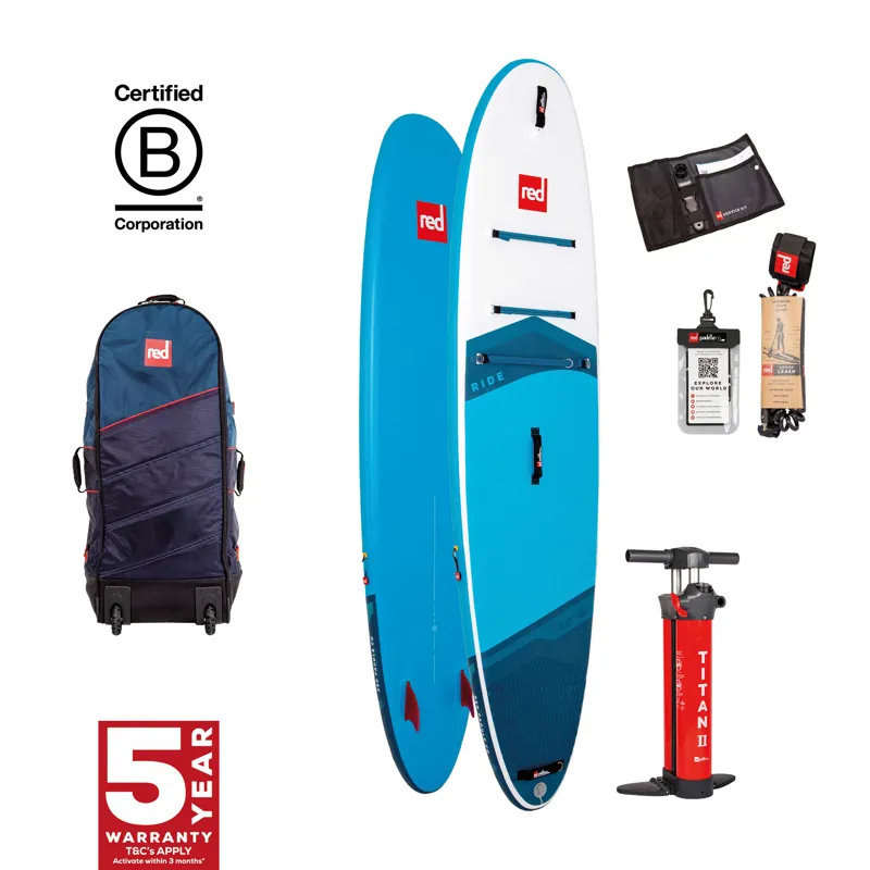 2025 Red Paddle Co 10.2 Ride MSL Inflatable Paddleboard Package