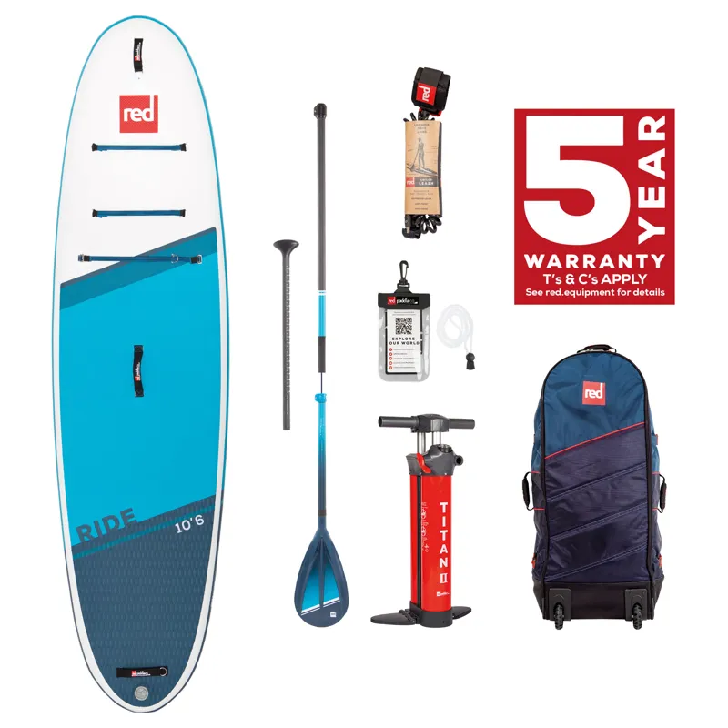 Red Paddle Co Ride 10.6 All Round Inflatable SUP Package Deal