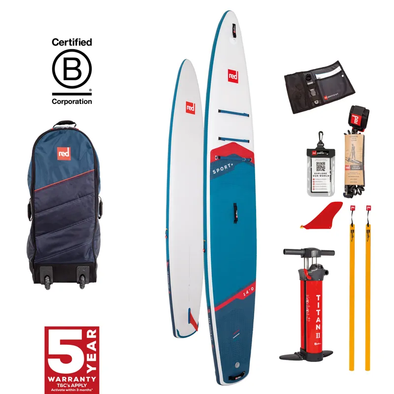 2025 Red Paddle Co 14.0 Sport+ Touring SUP Package