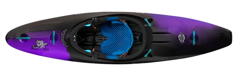 2025 Pyranha Kayaks Ripper 2 Half Slice Elite Black/Purple Small