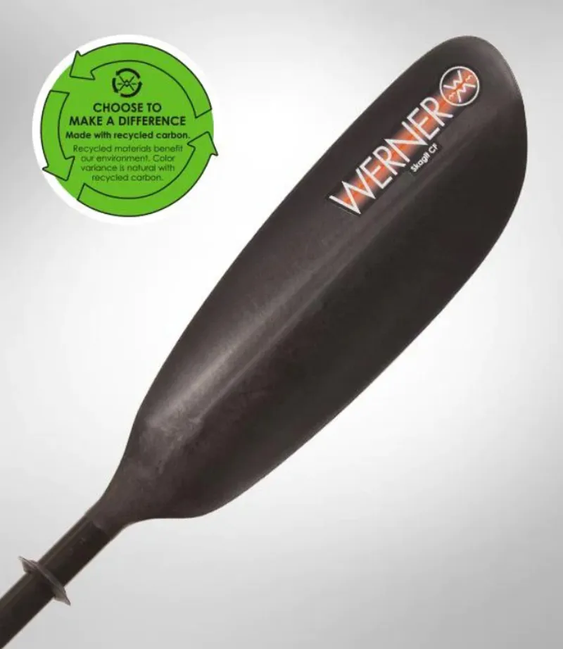 Werner Skagit Carbon Reinforced Low Angle Touring Kayak Paddle