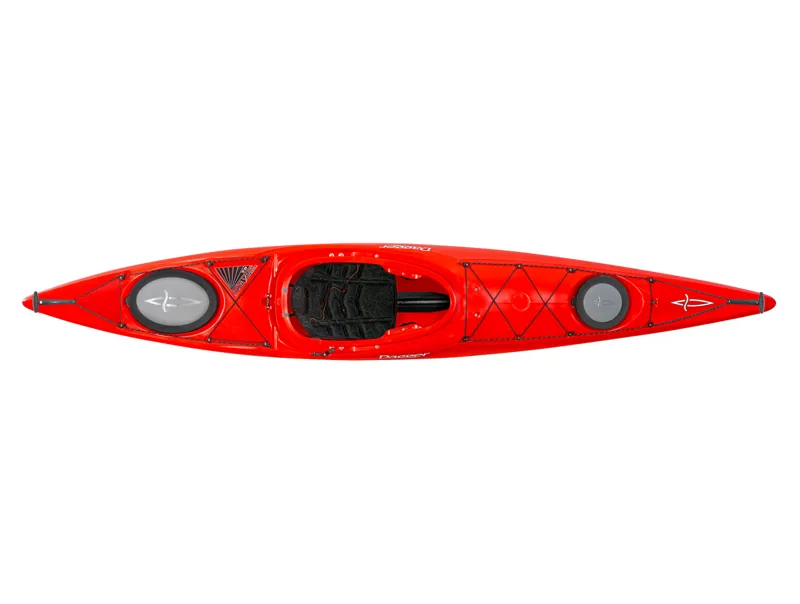 2025 Dagger Stratos 12.5 E Touring Kayak in Red or Blue