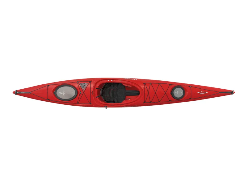 2024 Dagger Stratos 14.5 Inland Touring Kayak with Skeg in Red or Blue