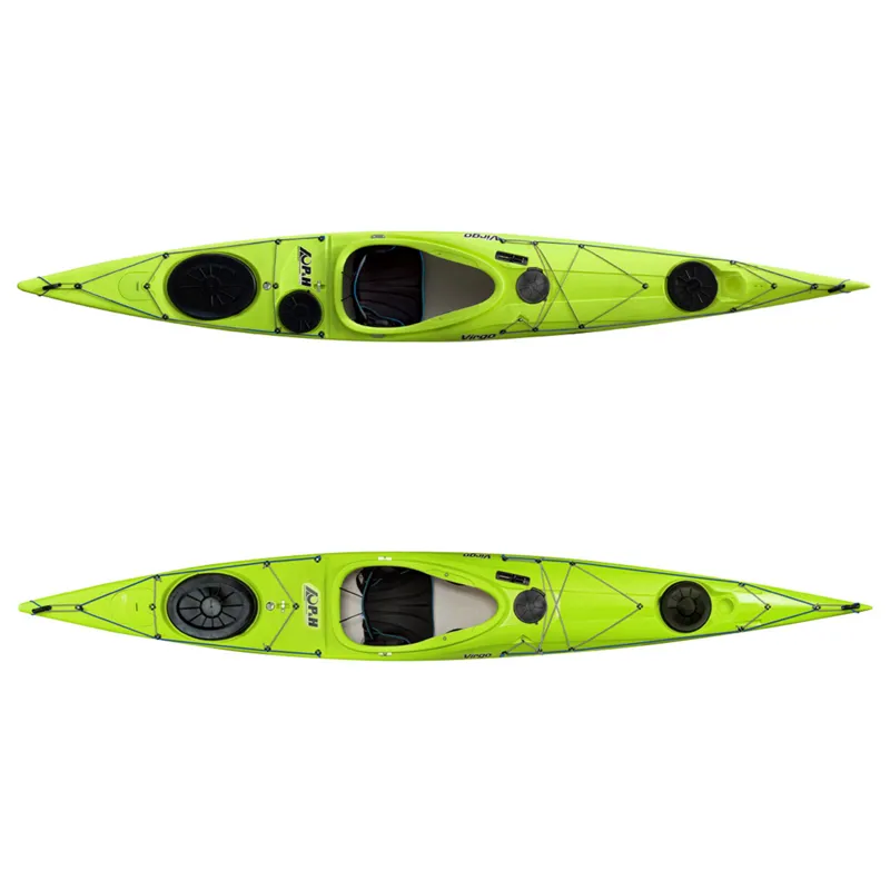 2024 P and H Virgo Compact CoreLiteX Sea Kayak With Skeg in Lizard Green