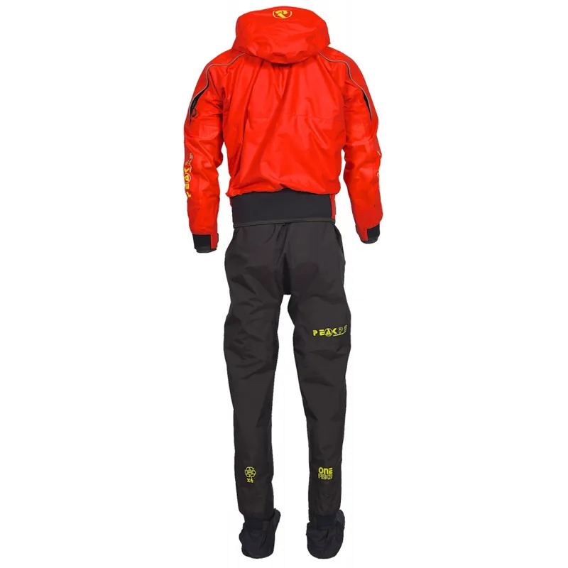 2025 Peak PS Adventure One Piece Suit Shoulder Zip with Hood Red-2