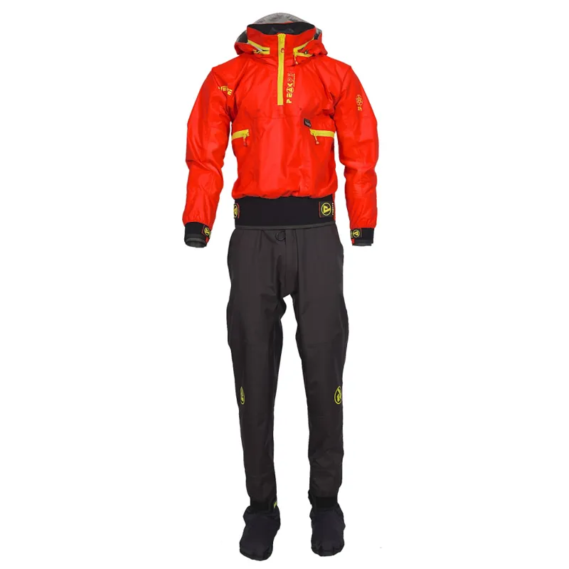 2025 Peak PS Adventure One Piece Suit Shoulder Zip with Hood Red-3