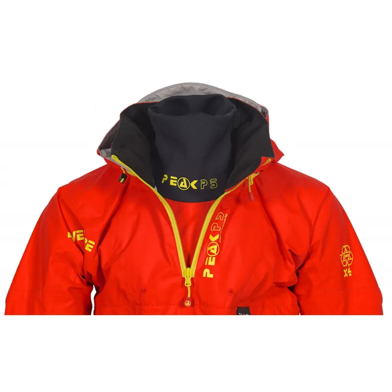 2025 Peak PS Adventure One Piece Suit Shoulder Zip with Hood Red-5