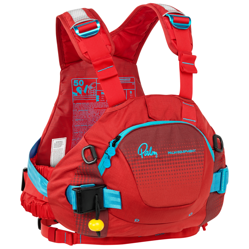 2021 Palm Equipment FXr Whitewater Buoyancy Aid in Blue or Red-1