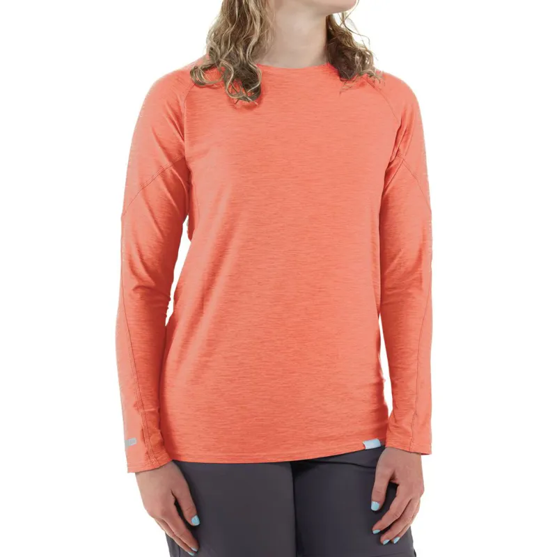 2021 NRS Silkweight Long Sleeved Womens Thermal Top in Blue or Peach-3