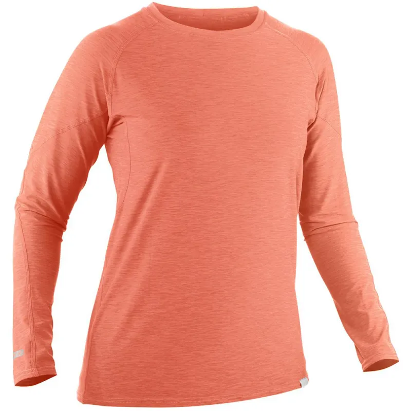 2021 NRS Silkweight Long Sleeved Womens Thermal Top in Blue or Peach-5