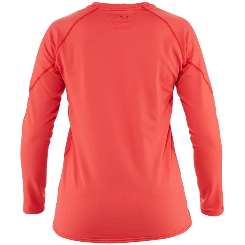 2021 NRS Lightweight Womens Long Sleeved Thermal Top in Peach-4
