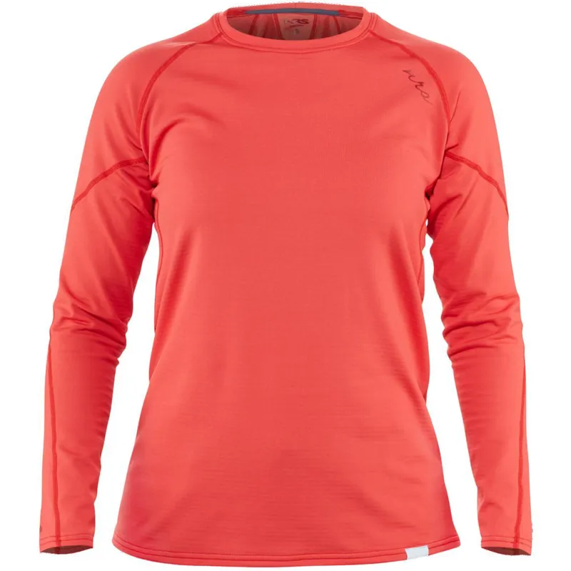 2021 NRS Lightweight Womens Long Sleeved Thermal Top in Peach-5