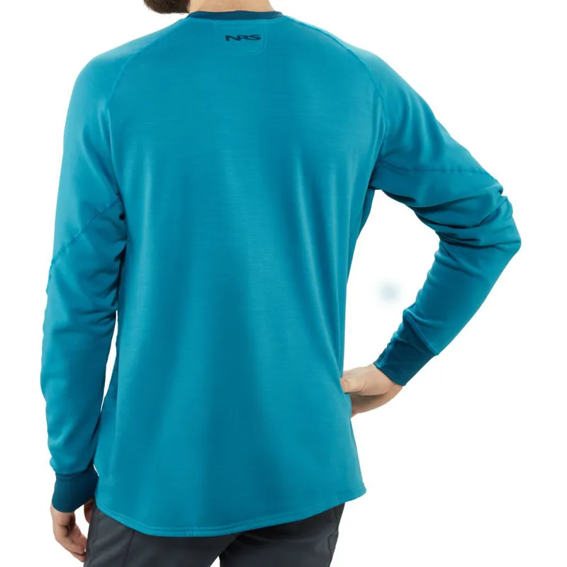 2021 NRS Expedition Weight Mens Long Sleeved Thermal in Blue-2