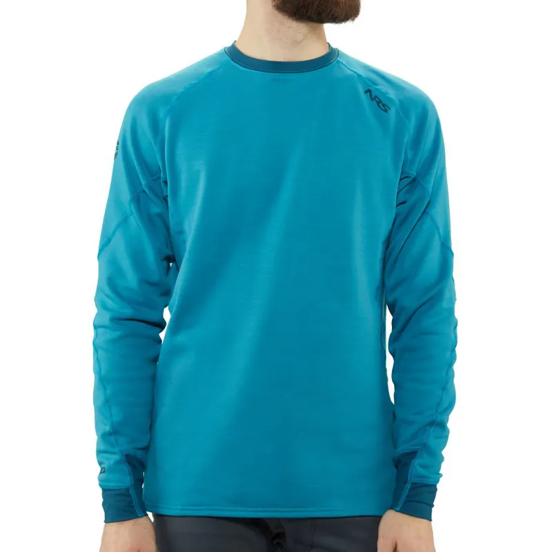 2021 NRS Expedition Weight Mens Long Sleeved Thermal in Blue-3