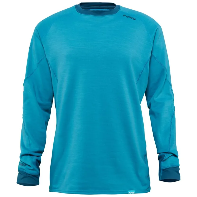 2021 NRS Expedition Weight Mens Long Sleeved Thermal in Blue-5