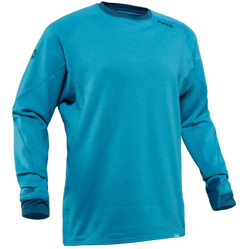 2021 NRS Expedition Weight Mens Long Sleeved Thermal in Blue-1