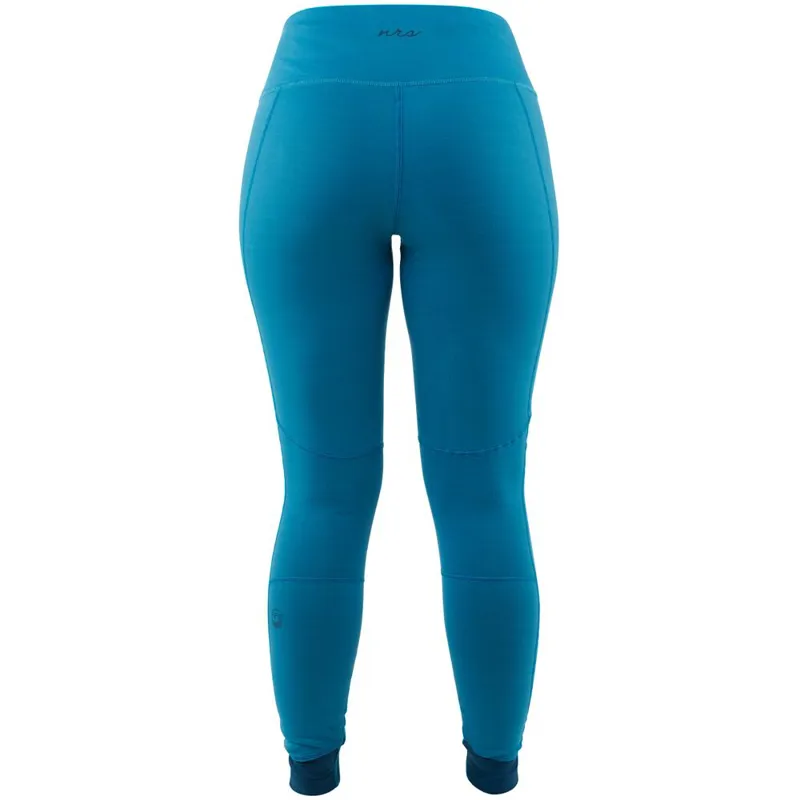 2021 NRS Expedition Weight Womens Thermal Bottoms in Blue-4