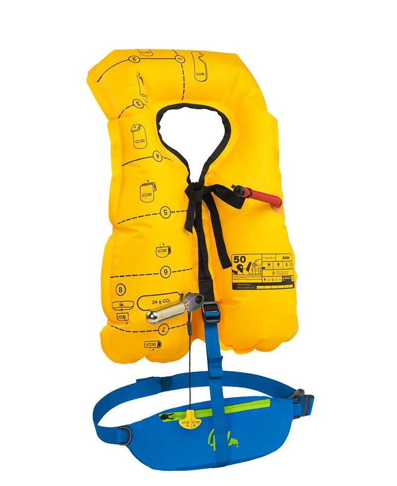 2019 Palm Equipment Glide Inflatable PFD Red or Blue-2