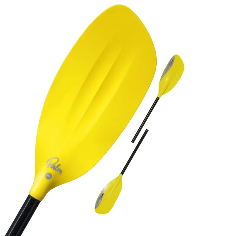 2022 Palm Equipment Maverick G1 2 Piece Split Whitewater Kayak Paddle in Yellow