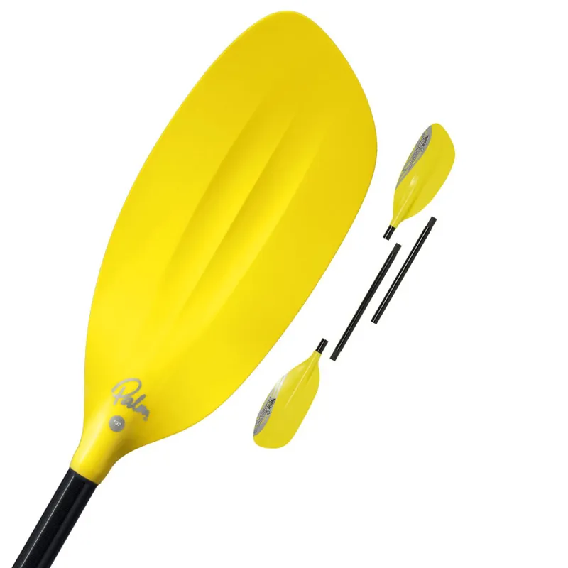 2022 Palm Equipment Maverick G1 4 Piece Split Whitewater Paddle in Yellow