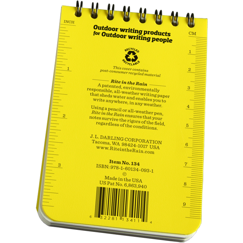 Rite in the Rain All Weather Notebook 3 inch x4.5 inch-1