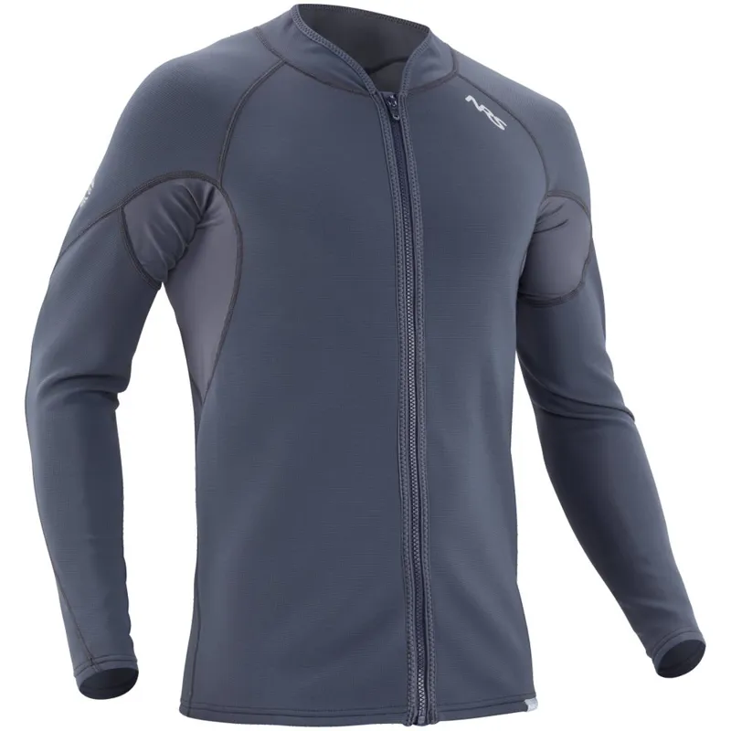2024 NRS Mens HydroSkin Lined Jacket for Paddlesports in Dark Shadow