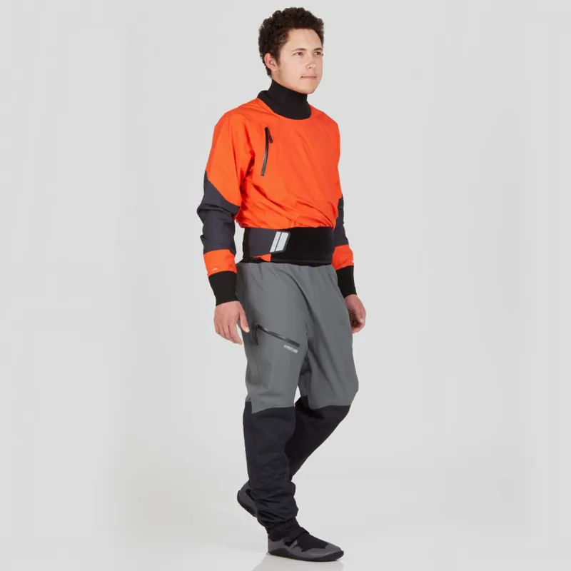 2024 NRS Mens Stratos Whitewater Semi Dry Paddling Jacket in Flare-3