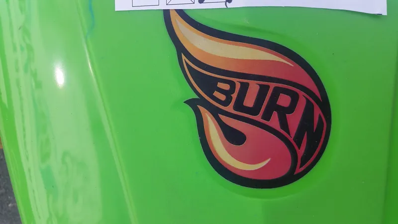 Ex Display Pyranha Burn 3 Medium Kayak in Lime/White/Blue