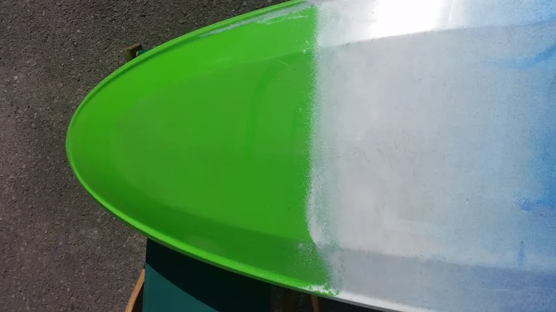 Ex Display Pyranha Burn 3 Medium Kayak in Lime/White/Blue-10