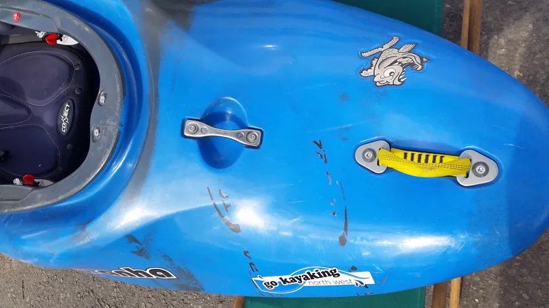 Ex Demo Pyranha Varun Medium Kayak with C30 in Blue/Grey Colours-5