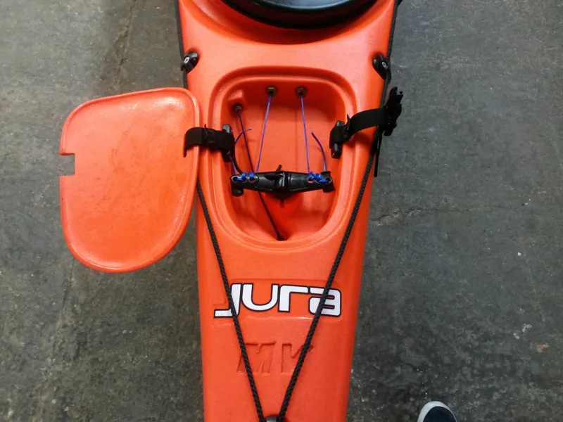 Ex Display Venture Jura MV Kayak in Orange with Skudder-1