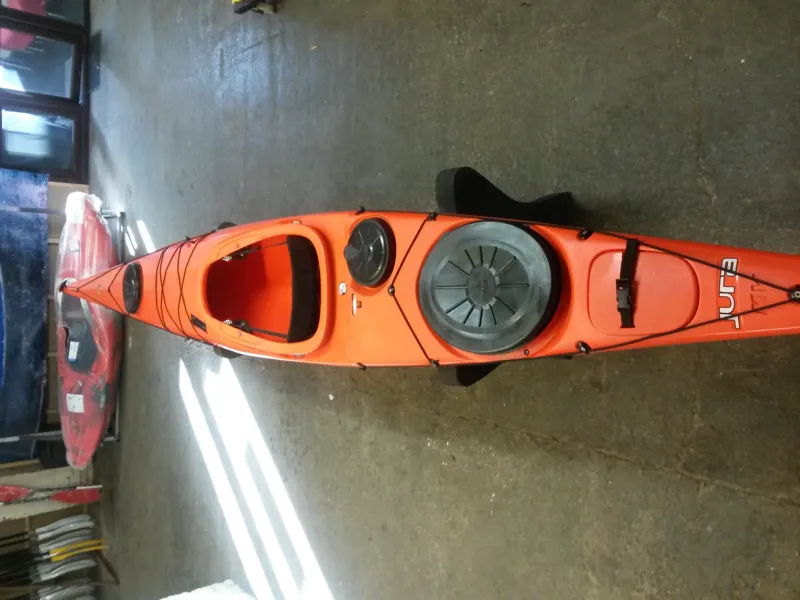 Ex Display Venture Jura MV Kayak in Orange with Skudder-3