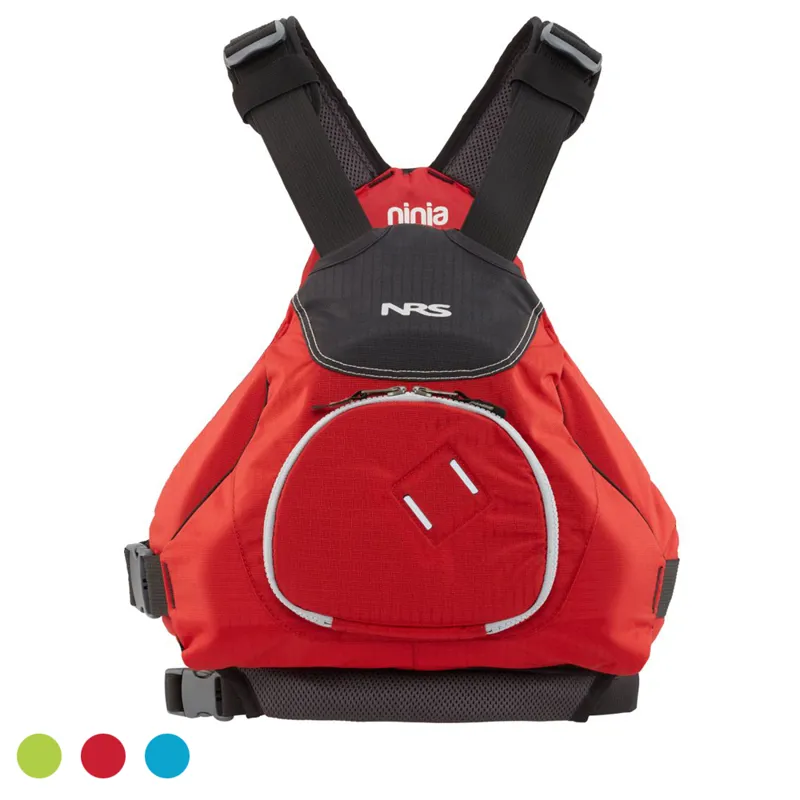 2021 NRS Ninja Low Profile Performance PFD in Red Green or Blue