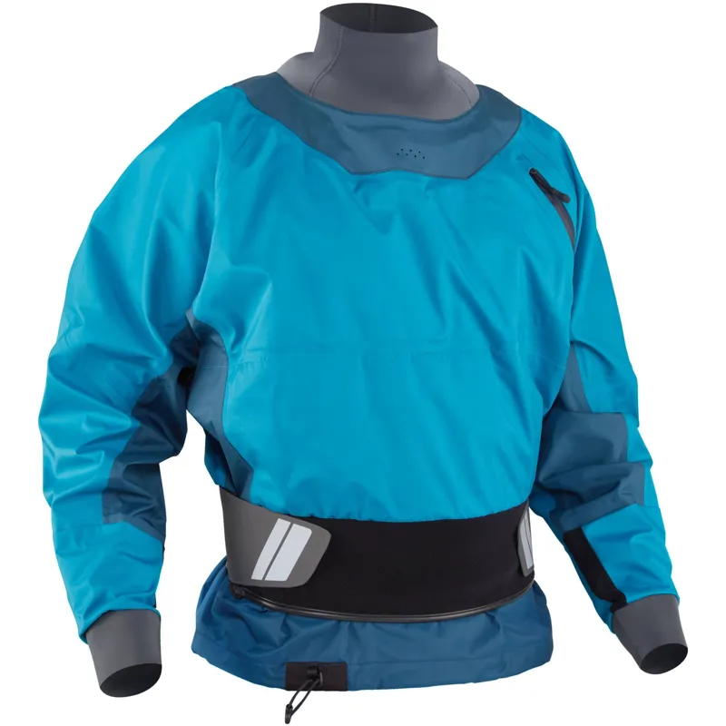 2022 NRS Mens Flux Whitewater Twin Waist Dry Top - Fjord Small