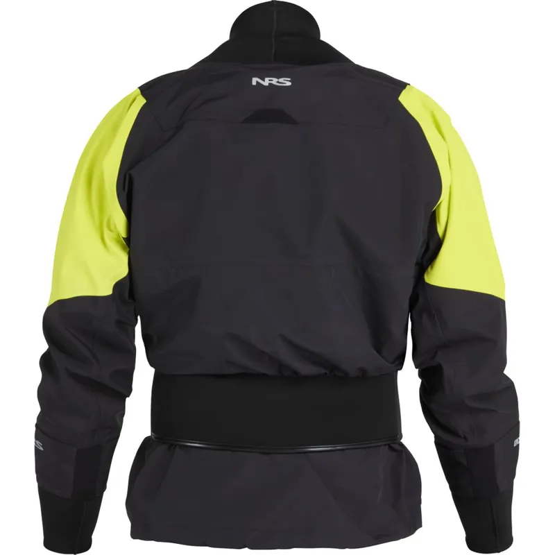 2024 NRS Mens Flux Whitewater Kayaking Dry Top in Black-1