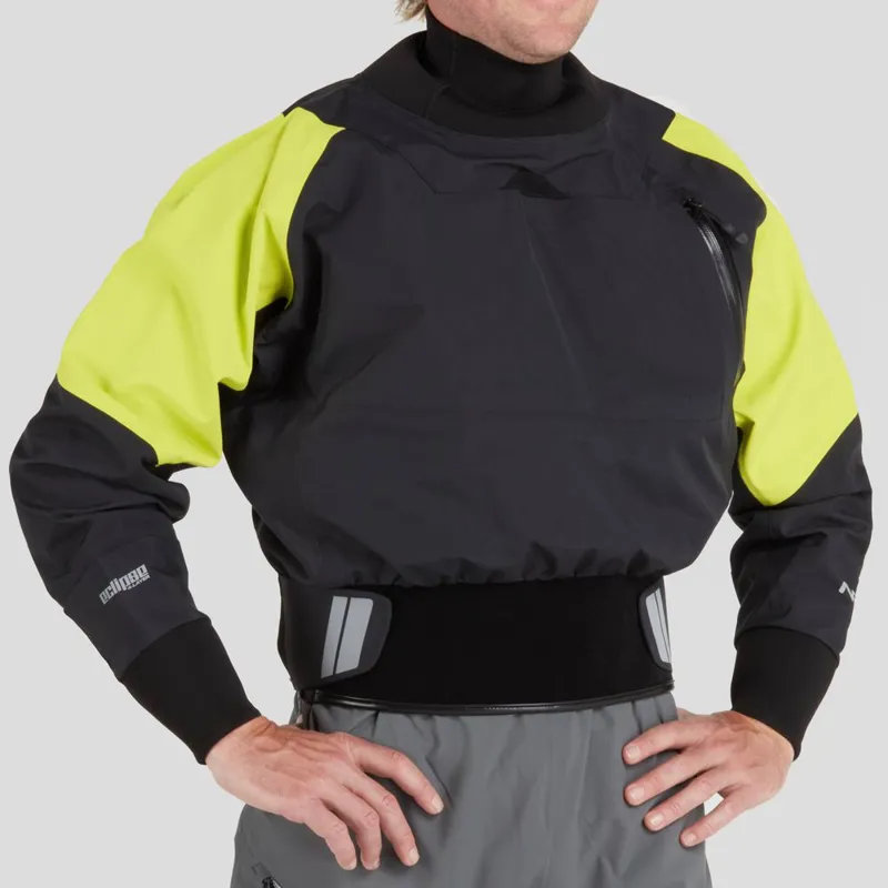 2024 NRS Mens Flux Whitewater Kayaking Dry Top in Black-7