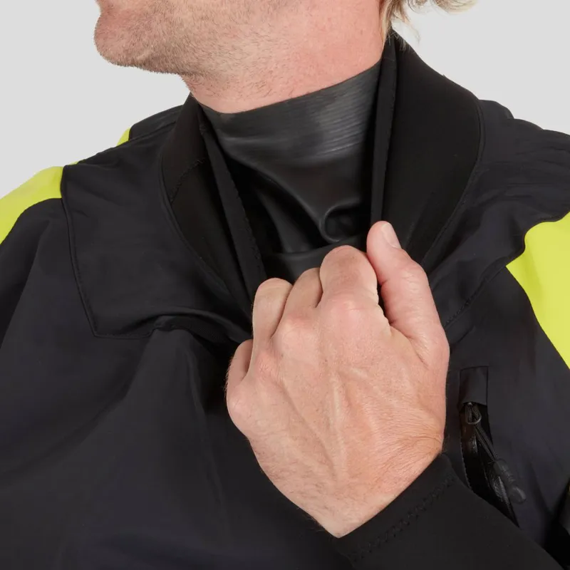 2024 NRS Mens Flux Whitewater Kayaking Dry Top in Black-9