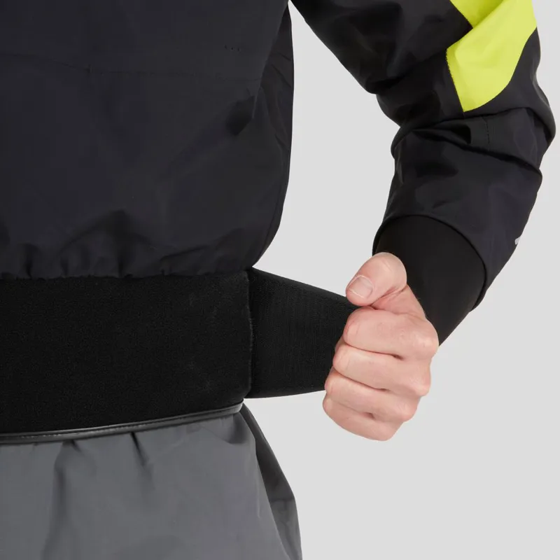 2024 NRS Mens Flux Whitewater Kayaking Dry Top in Black-10