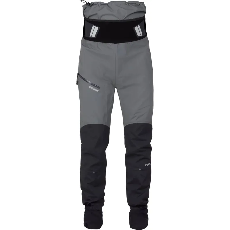 2024 NRS Mens Freefall Mid-weight Paddling Trousers with Socks in Grey