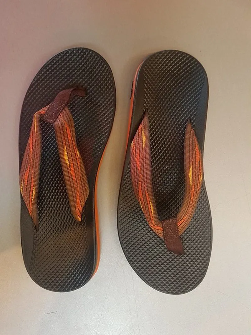 Chaco Ecothread Flip Flops - Rustic Orange-1