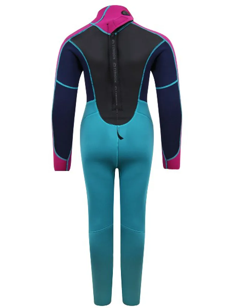 2022 Typoon Storm 2.8 Back Entry Girls Wetsuit-1