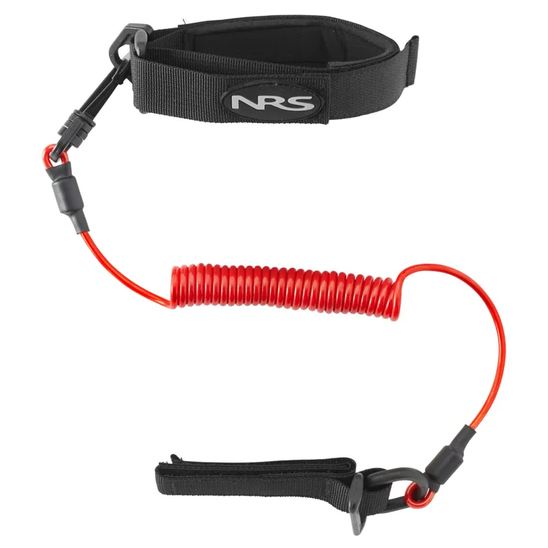 2025 NRS Coiled Paddle Leash Black